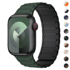 Magnetyczny pasek zastępczy do Apple Watch zielono-czarny