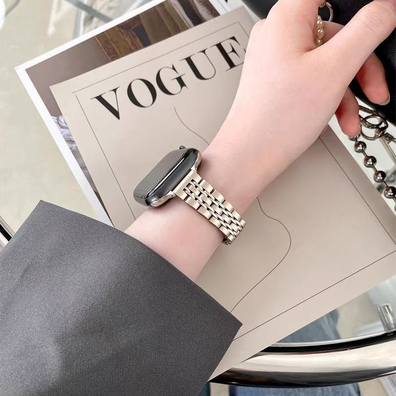 Wymienna bransoleta do Apple Watch ze stali nierdzewnej w kolorze złotym