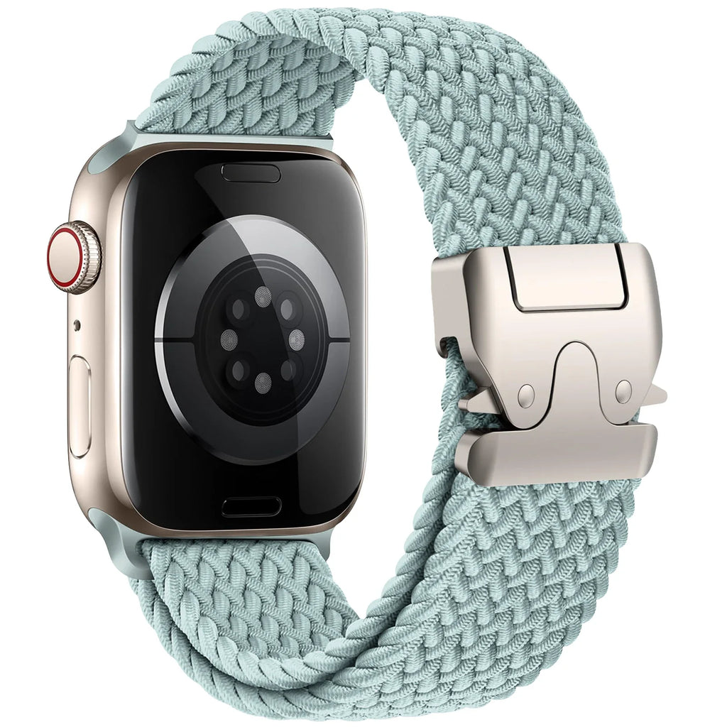 Pasek zamienny do Apple Watch z cyjanowej linki spadochronowej