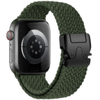 Pasek zamienny do Apple Watch z zielonej linki spadochronowej