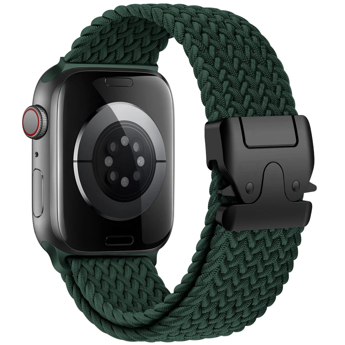 Pasek zamienny do Apple Watch z zielonej linki spadochronowej