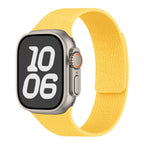 Wymienny magnetyczny pasek silikonowy do Apple Watch w kolorze żółtym