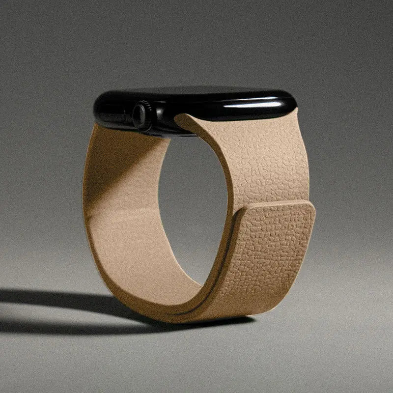 Wymienny magnetyczny pasek silikonowy do Apple Watch w kolorze brązowym