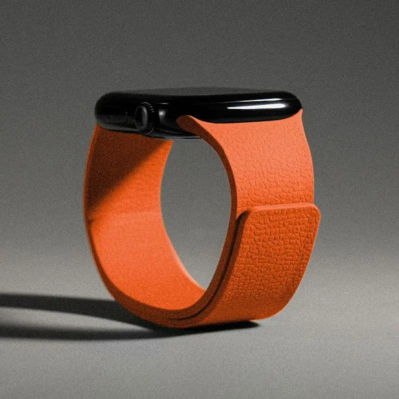 Wymienny magnetyczny pasek silikonowy do Apple Watch w kolorze pomarańczowym