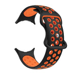 Pasek zamienny do Google Pixel Watch 1, 2, 3, 4 41mm 45mm czarno-pomarańczowy