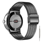 Bransoletka ze Stali Hartowanej Pleciona do Smartwatch Google Pixel Watch 1 & 2 czarna