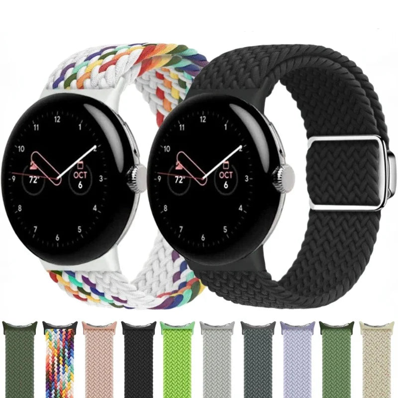 Pasek z nylonowego sznurka do smartwatcha Google Pixel Watch 1, 2 i 3 41mm