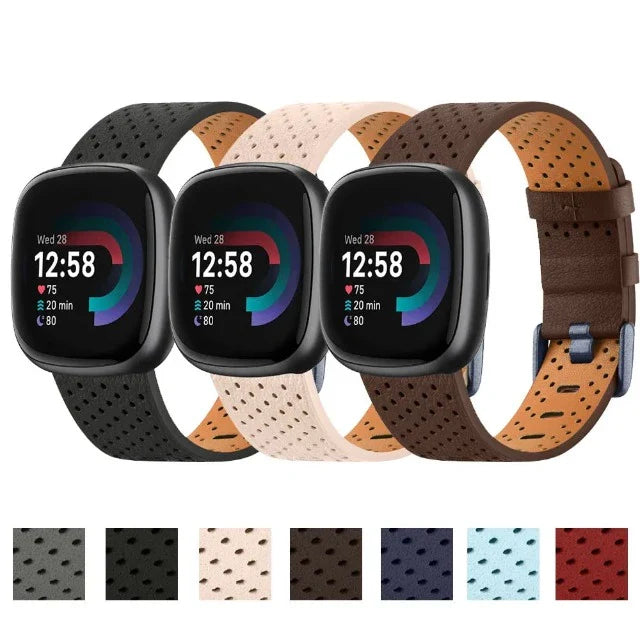 Pasek skórzany do zegarka Fitbit Versa 3 Versa 4 Sense 2