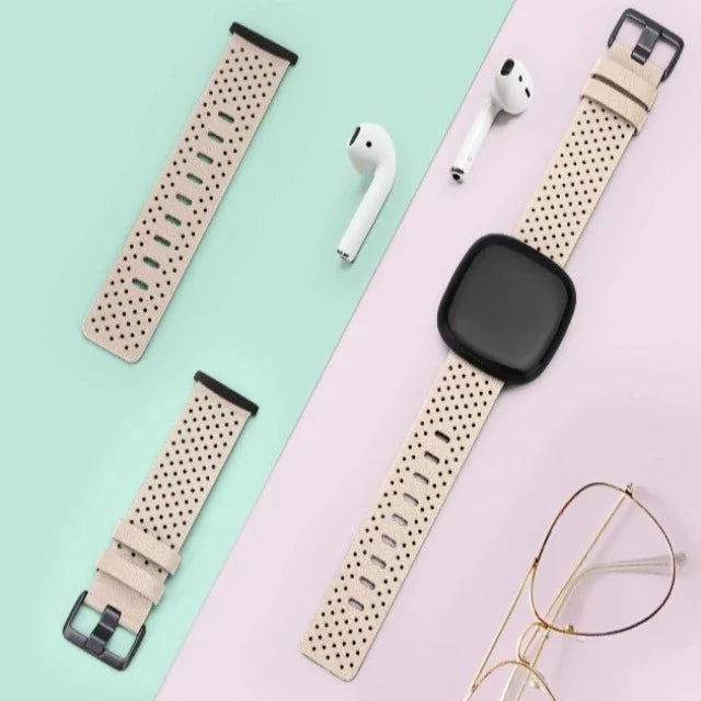 Pasek skórzany do zegarka Fitbit Versa 3 Versa 4 Sense 2