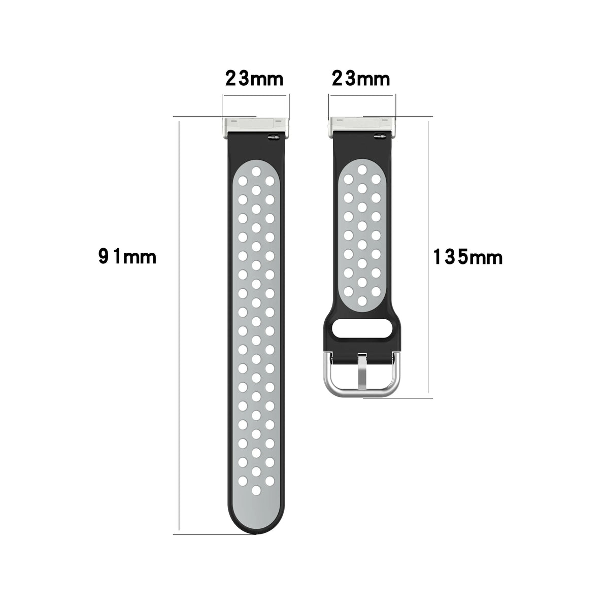 Silikonowy pasek do zegarka Fitbit Versa 3, Versa 4, Sense 1 i Sense 2 