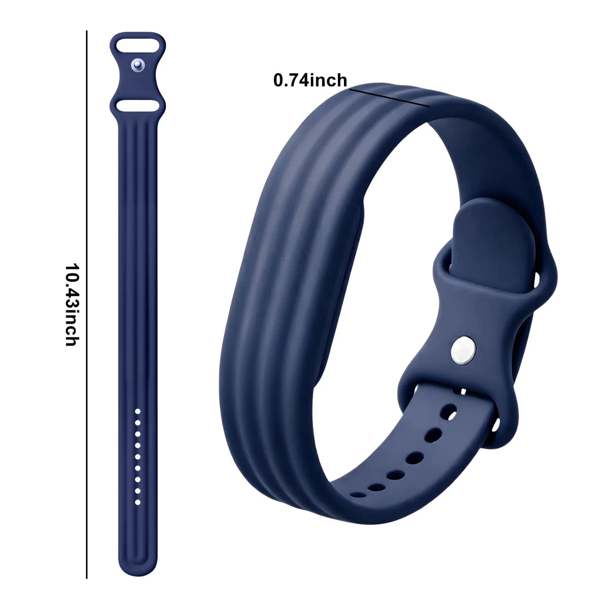 Granatowy silikonowy pasek do zegarka Google Fitbit Air