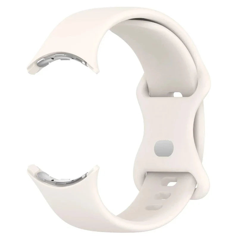 Bransoletka silikonowa do smartwatcha Google Pixel Watch 1 & 2 biała