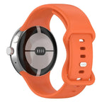 Bransoletka silikonowa do smartwatcha Google Pixel Watch 1 & 2 pomarańczowa