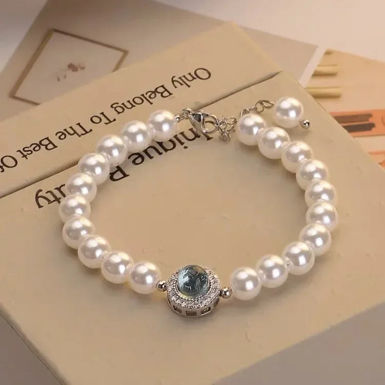 Elegancka bransoletka z pereł Gourmette