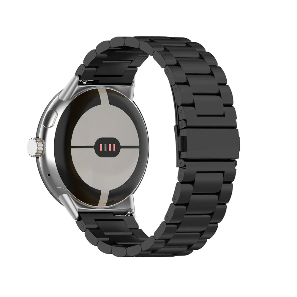 Bransoleta zegarka ze stali hartowanej Smartwatch Google Pixel Watch 1 & 2 czarna