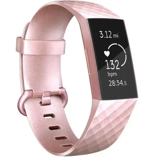 Bransoletka do zegarka Fitbit Charge 3 & Charge 4 różowe złoto