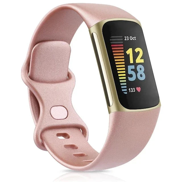 Bransoletka do zegarka Fitbit Charge 5 różowe złoto
