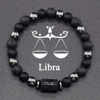 Bransoletka z koralików z znakami zodiaku 12 konstelacji