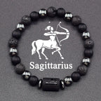 4Bransoletka z koralików z znakiem zodiaku 12 konstelacji strzelec