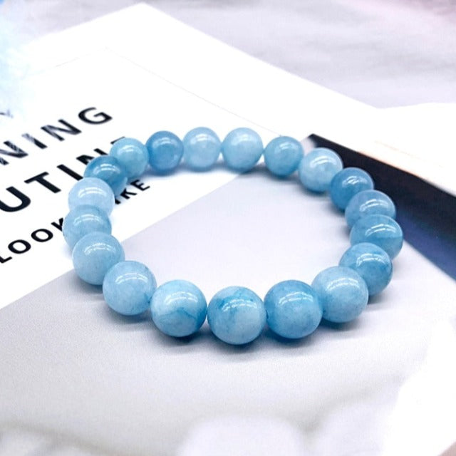 Bransoletka z niebieskiego kamienia