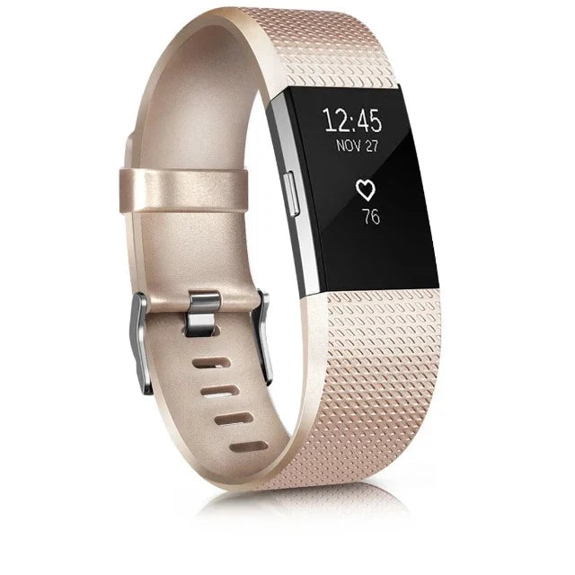 Bransoletka do Fitbit Charge 2 białe złoto