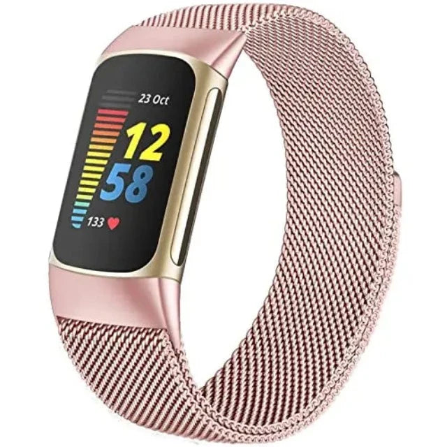Bransoletka do zegarka Fitbit Charge 3 Charge 4 Charge 5 różowa