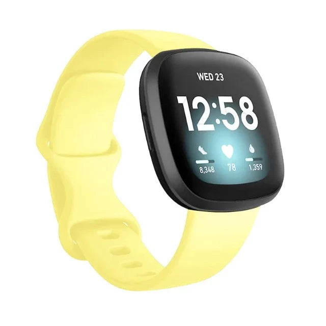 Bransoletka do zegarka Fitbit Versa 3 żółta