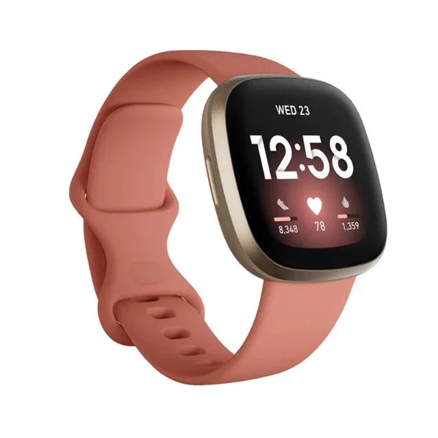Bransoletka do zegarka Fitbit Versa 3 pomarańczowa