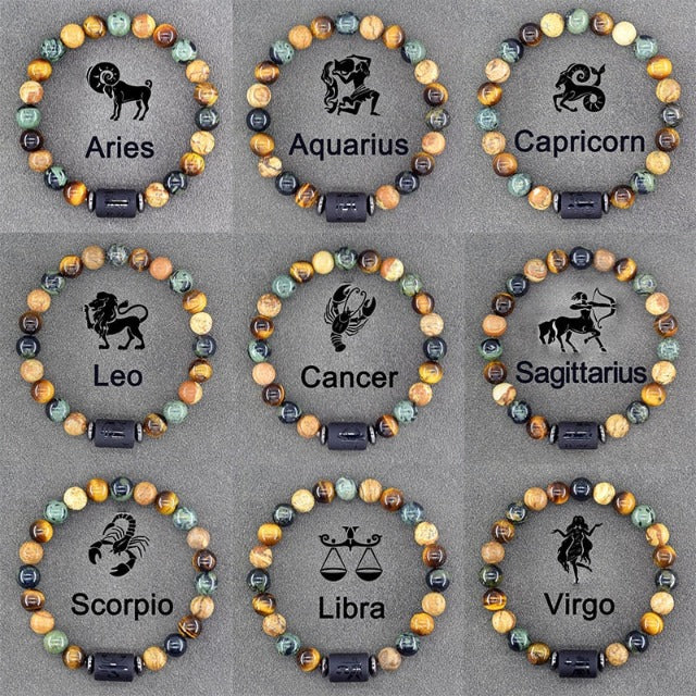 Bransoletka Znak Zodiaku 12 Konstelacji Bransoletka Męska Damska Astrologia