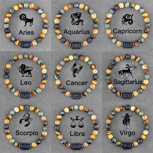 Bransoletka Znak Zodiaku 12 Konstelacji Bransoletka Męska Damska Astrologia