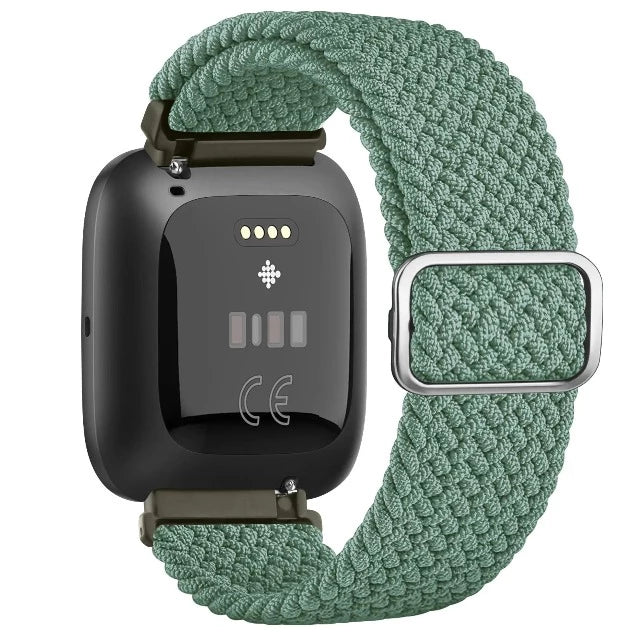 Super elastyczna bransoletka do zegarka Fitbit Versa 1 Versa 2 Versa Lite zielona
