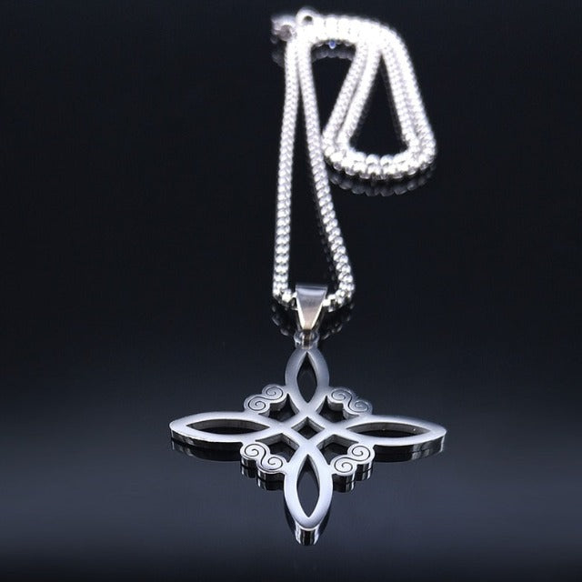 Naszyjnik Amulet Ochronny Węzeł Czarownicy