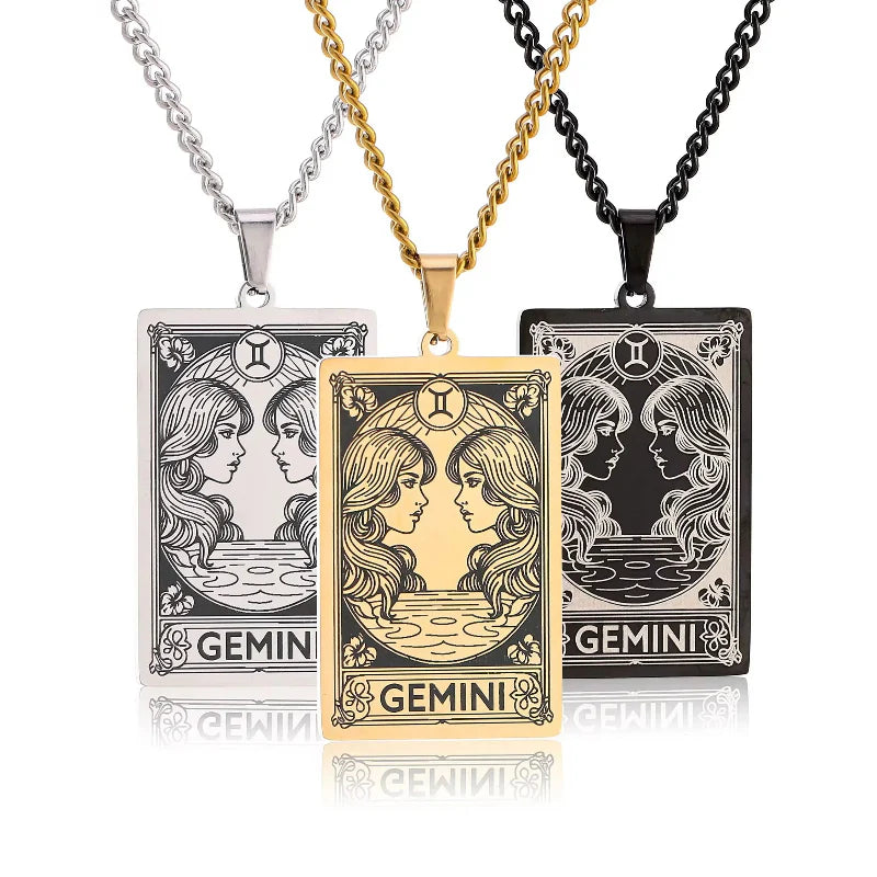 Naszyjnik z ładnym wisiorkiem znaku zodiaku astrologicznego