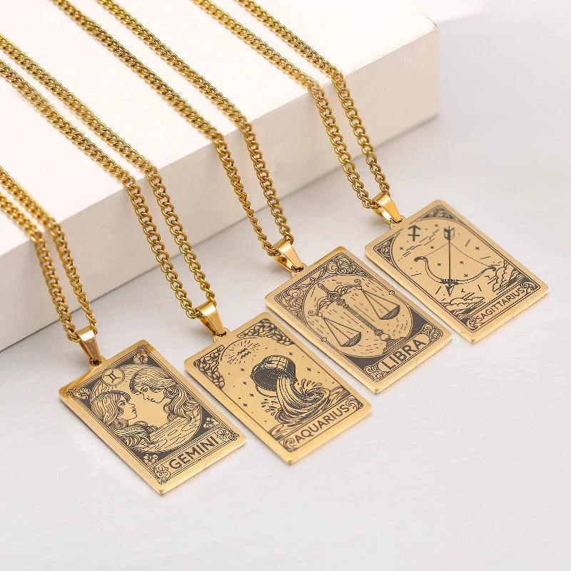 Naszyjnik z ładnym wisiorkiem znaku zodiaku astrologicznego