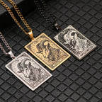 Naszyjnik z ładnym wisiorkiem znaku zodiaku astrologicznego