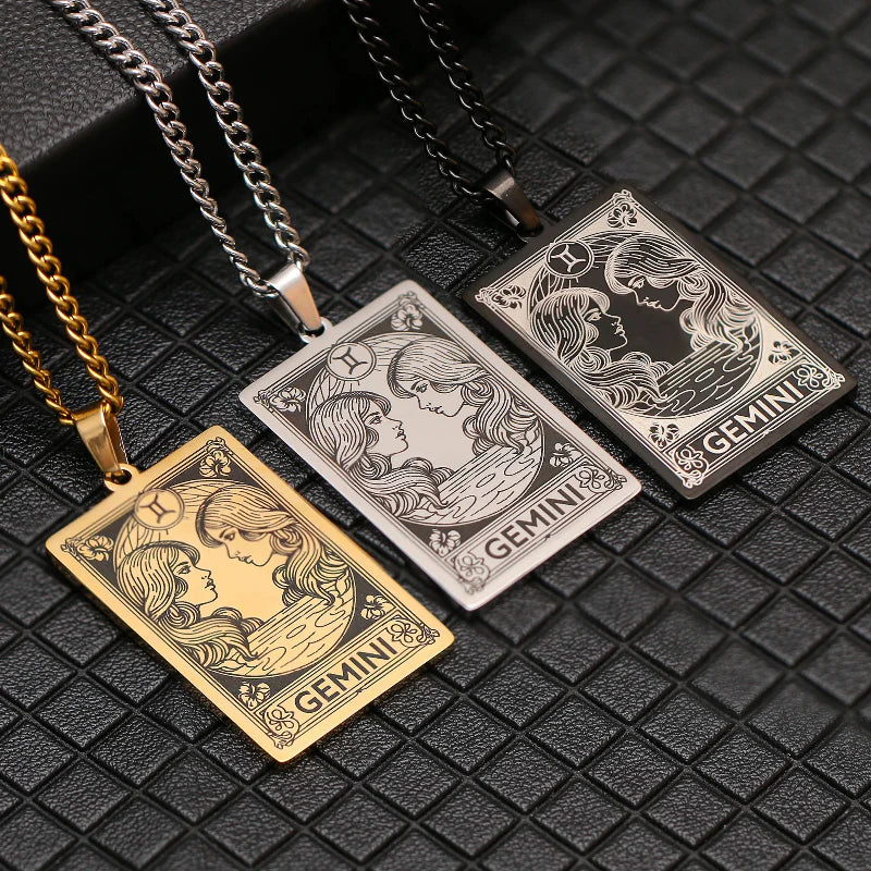 Naszyjnik z ładnym wisiorkiem znaku zodiaku astrologicznego