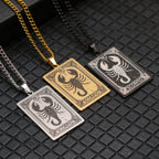 Naszyjnik z ładnym wisiorkiem znaku zodiaku astrologicznego