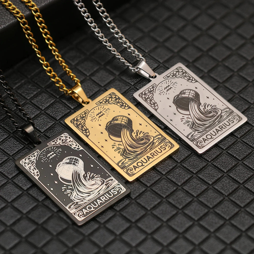 Naszyjnik z ładnym wisiorkiem znaku zodiaku astrologicznego