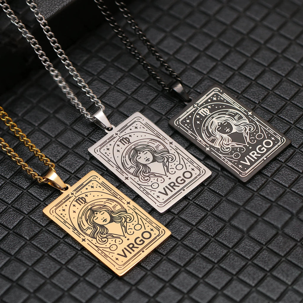 Naszyjnik z ładnym wisiorkiem znaku zodiaku astrologicznego
