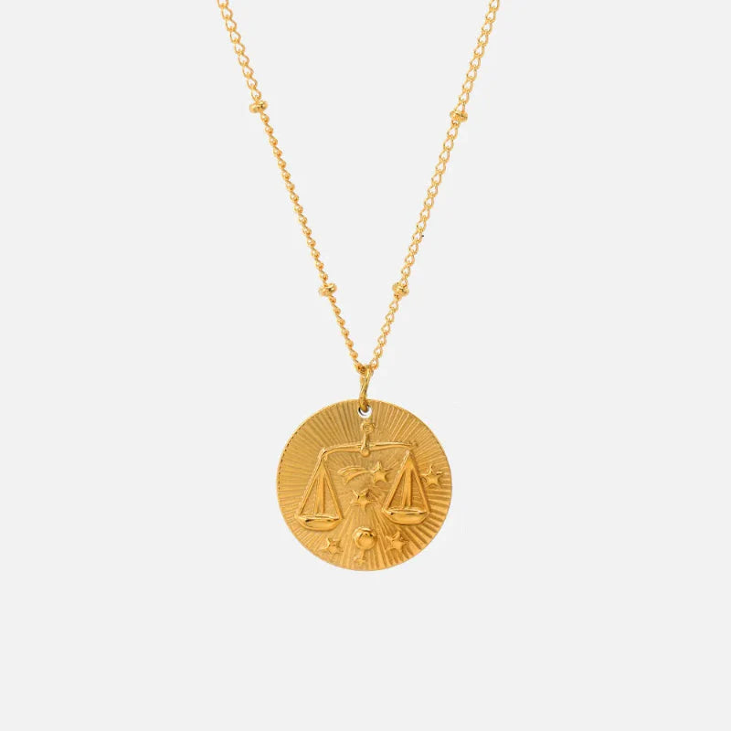 Naszyjnik z zawieszką z konstelacją znaku zodiaku