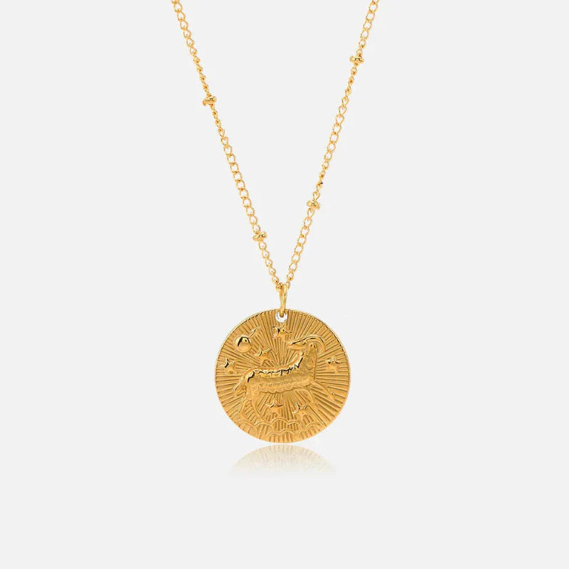 Naszyjnik z zawieszką z konstelacją znaku zodiaku