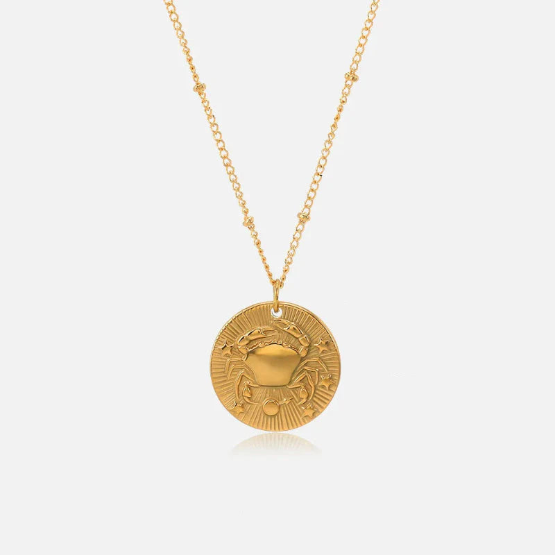 Naszyjnik z zawieszką z konstelacją znaku zodiaku