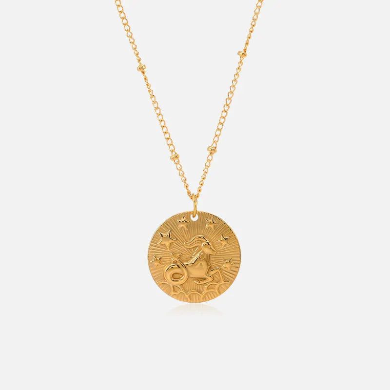Naszyjnik z zawieszką z konstelacją znaku zodiaku