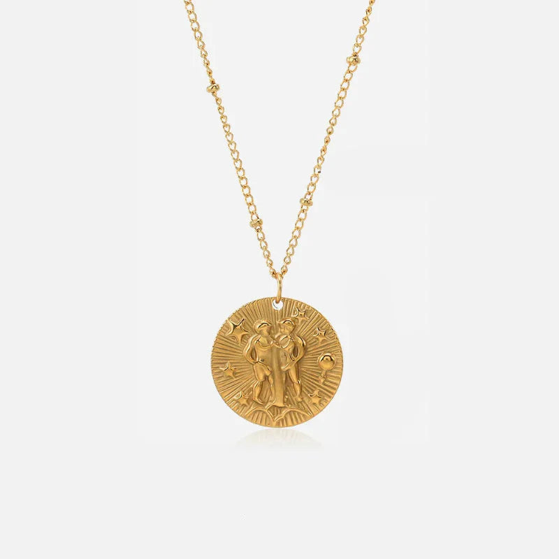 Naszyjnik z zawieszką z konstelacją znaku zodiaku