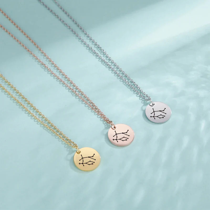 Naszyjnik z zawieszką Konstelacja znak zodiaku