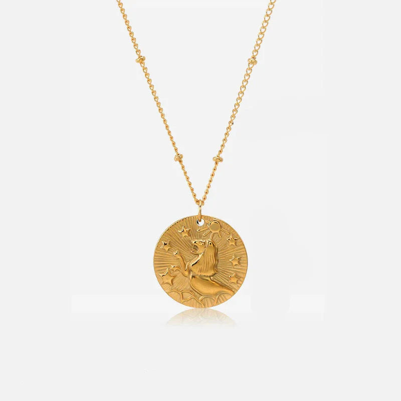 Naszyjnik z zawieszką z konstelacją znaku zodiaku