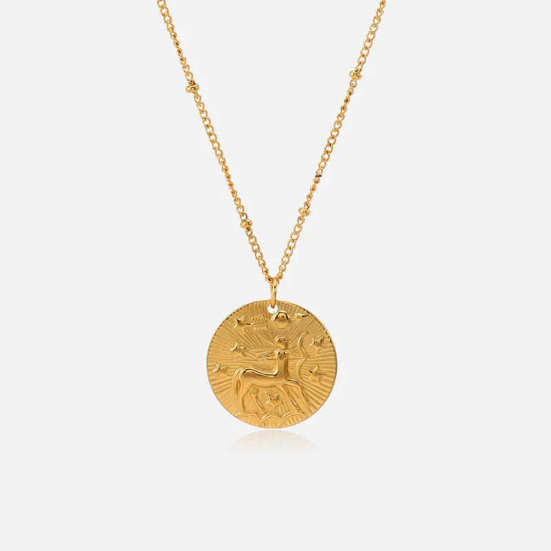 Naszyjnik z zawieszką z konstelacją znaku zodiaku
