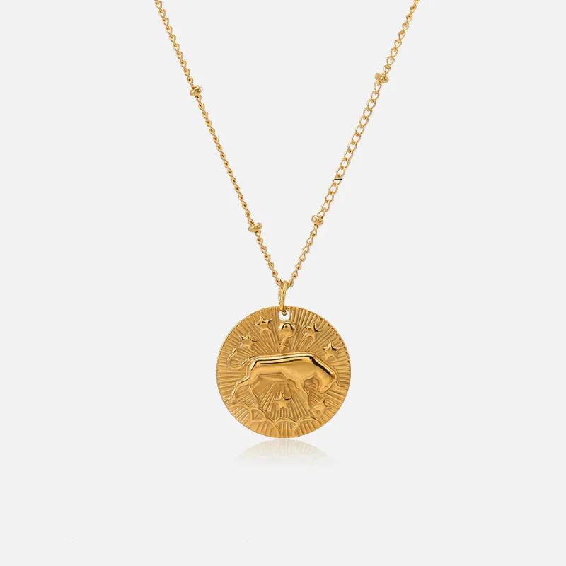 Naszyjnik z zawieszką z konstelacją znaku zodiaku