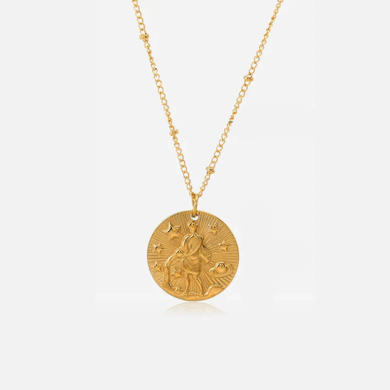 Naszyjnik z zawieszką z konstelacją znaku zodiaku