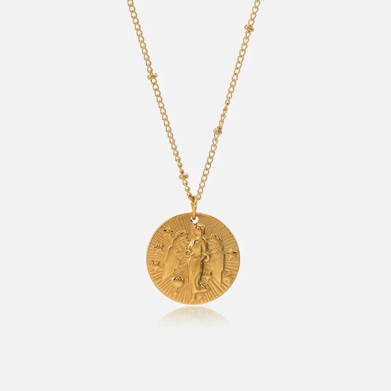 Naszyjnik z zawieszką z konstelacją znaku zodiaku